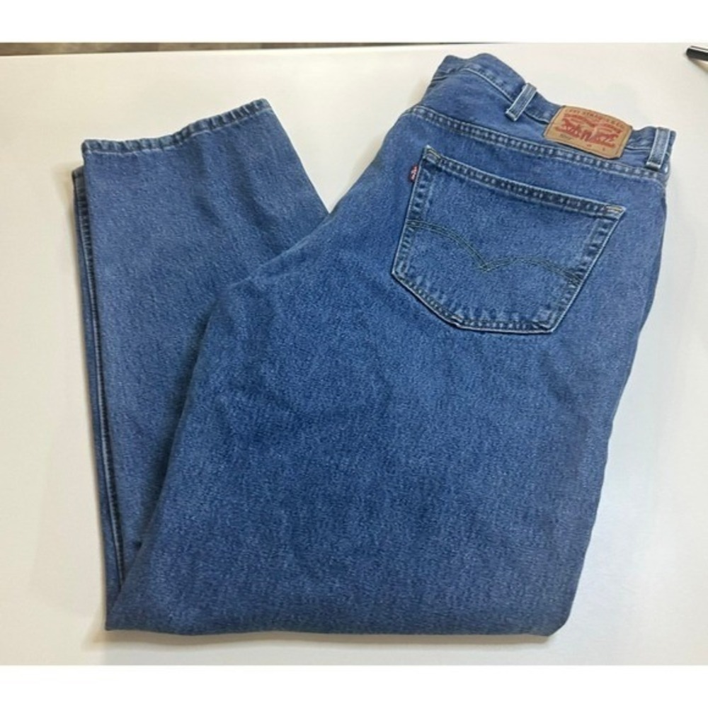 Levi Strauss 550 Regular Fit‎ Men's Blue Jeans Waterless Size 44x32